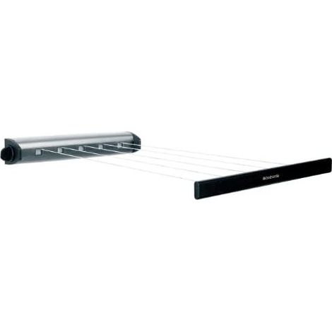 Brabantia Pull-Out Drying Lines Set, 2 pcs Wall-mountable rack Acero inoxidable
