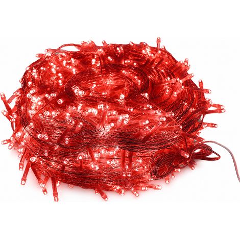 Guirlande Lumineuse LED Rouge pour Extérieur et Camping, 5000 LED, 10 Guirlandes Connectables (1/5)