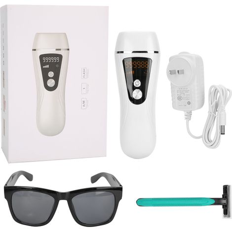 Appareil d'épilation IPL 990 000 flashs, épilateur sans douleur 110-240V avec prise US, outil de retrait de poils pour usage domestique (1/5)