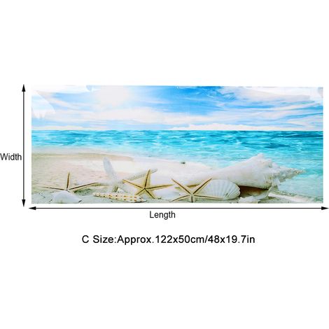 Papier Peint Aquarium PVC pour Fond de Mer Étoilé 122x50 cm - AUTRES (1/5)