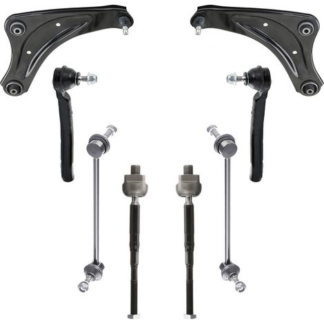 KIT BRACCIO OSCILLANTE 8 PEZZI COMPATIBILE CON NISSAN JUKE (F15) 1.5 dCi / Kit Sospensione Completo OE/OEM / Bracci Oscillanti + Testine Sterzo / Sostituzione Diretta OEM