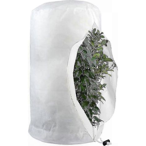 Housse d'hivernage pour plantes, sacs de protection antigel réutilisables avec cordon, voiles de jardin pour temps froid (1/5)