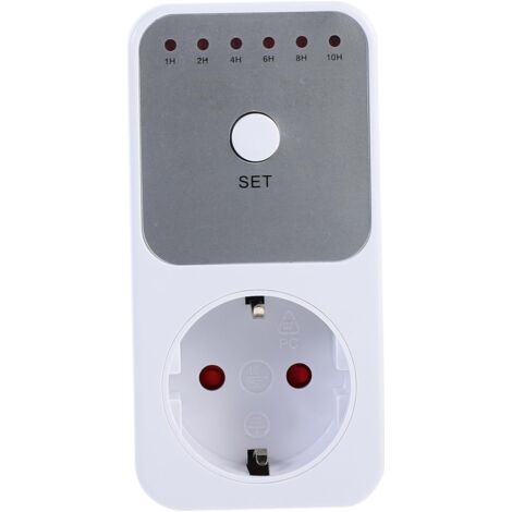 Minuterie de Prise Mécanique Programmable 1- Prise de Temporisation Arrêt Automatique Électroménagers d'Énergie Protection Surcharge (1/5)
