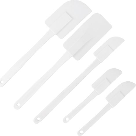 Ensemble de 5 spatules à cire en silicone réutilisables, applicateurs et bâtonnets de cire multifonctionnels pour une utilisation à domicile ou en salon. (1/5)
