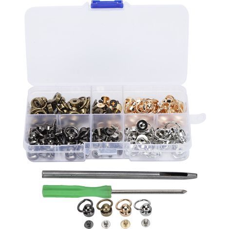 Kugelnietensatz für O-Ringe, DIY-Zubehör für Leder, Kleidung, Taschen und Handyhüllen. (1/5)
