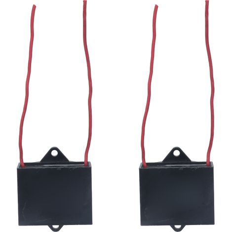 2 condensateurs de démarrage pour ventilateur de plafond, 2 fils, 25 µF, longueur de câble 14 cm, CBB61, 250 V CA (1/5)