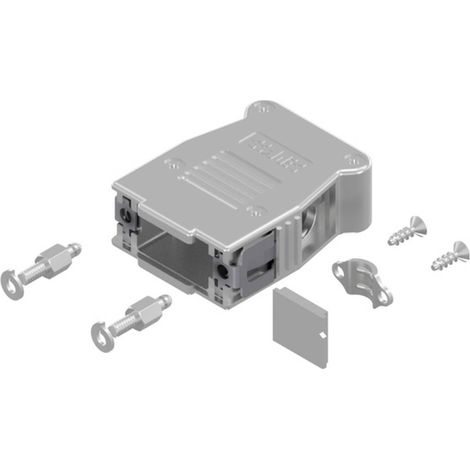 Conec SnapLock 16-003200E Capot SUB-D Nombre de pôles: 9 plastique, métallisé 90 °, 180 ° 1 pc(s) (1/2)
