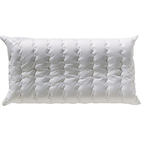 Oreiller S20 en Latex, Coussin de Nuque, 40 x 80 cm, avec Noyau en Latex Doux, Blanc (1/5)