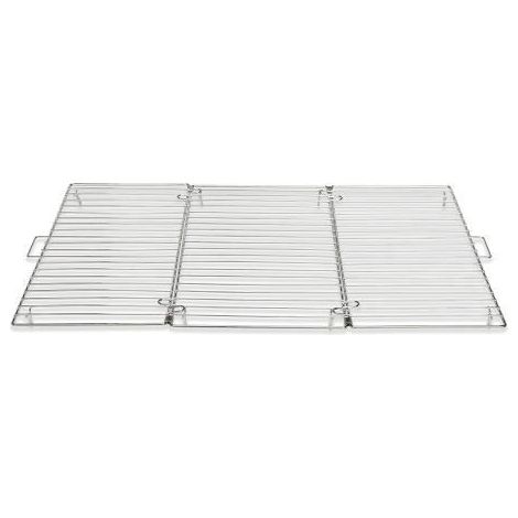 Rejilla de enfriamiento plegable de 46x32 cm - acero inoxidable, duradera, para hornear