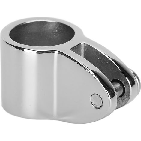 Glissière mâchoire Bimini en acier inox 316 poli miroir marine voilerie 22mm 25mm largeur 8mm vis M6 inox (1/5)