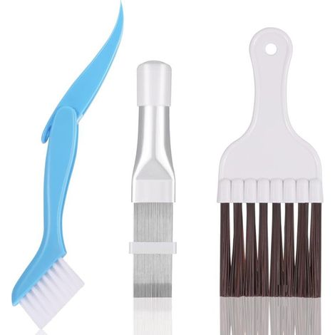Peigne ailettes climatisation inox - Brosse condenseur - Nettoyage radiateur (1/5)