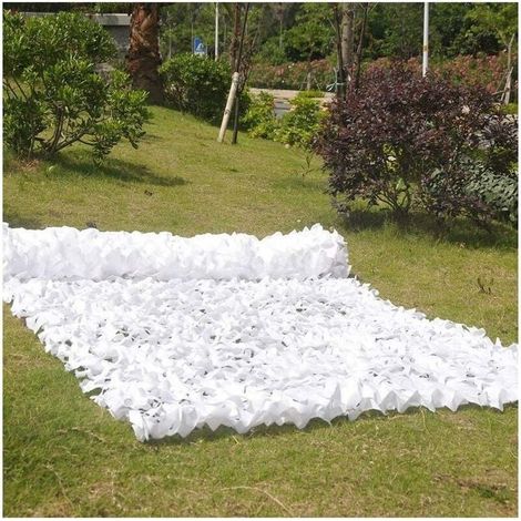 Shmshng – Voile d'ombrage 5x6m en toile oxford double couche – Résistant au feu – Protection solaire pour jardin et chasse – Crochets sécurisés (1/5)