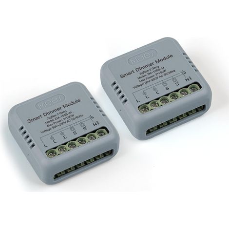 Mini ZigBee Module Variateur LED Intelligent Encastré, Nécessite ZigBee, 2 Gang (1/5)