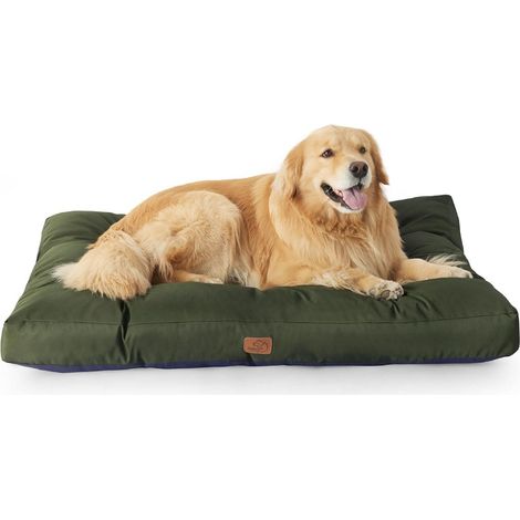 Hundekissen XXL waschbar gepolstert Grün L 111 x B 89 x H 10 cm (1/5)