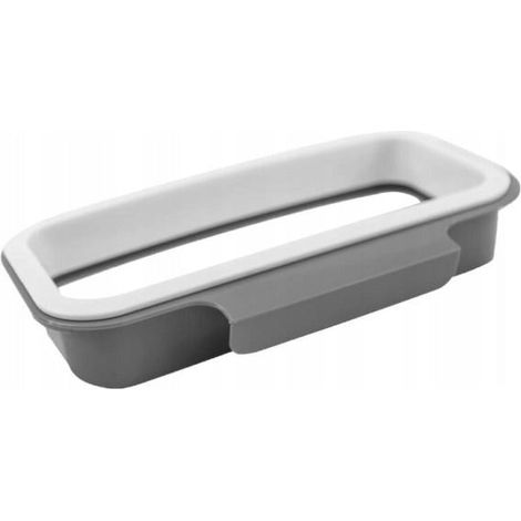 Support de sac poubelle - Poubelle suspendue - Gris - Installation facile - Pratique - Cuisine (1/2)