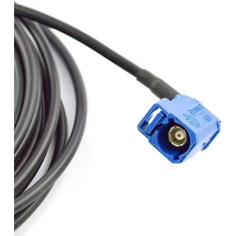 Magnetische GPS-Antenne mit Fakra-Anschluss 90° Winkel Stecker 5 Meter Kabel Adapter Magnetfuß für Seat Skoda VW Opel Chrysler