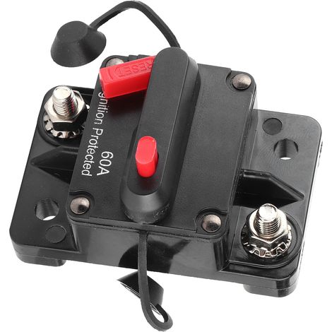 Porte-fusibles réarmables de disjoncteur 60 A, étanches, 12-48 V CC, pour auto, camping-car et yacht (1/5)