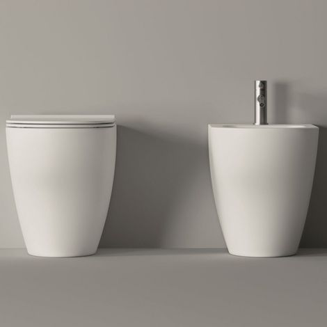 Bidet UNICA Monobloc Blanc brillant. sans bonde