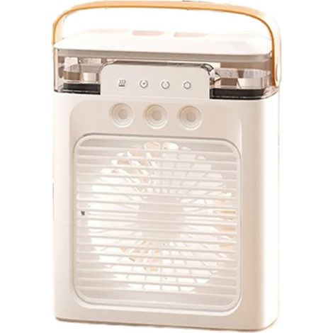 Refroidisseur d'air portable de bureau avec refroidissement par eau, 3 modes de brumisation et 3 vitesses, réservoir d'eau de 400 ml, climatiseur mobile, ventilateur USB-AquaForge (1/5)