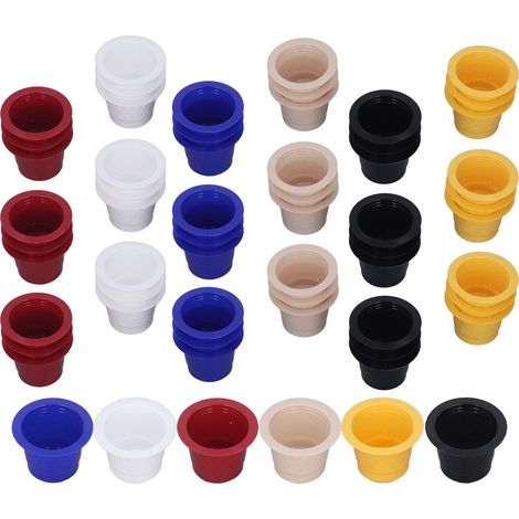 Packung mit 60 kompatiblen Nespresso-Kaffeekapseln, Einwegkapseln mit Aluminiumverschluss, Farbe zufällig (1/5)