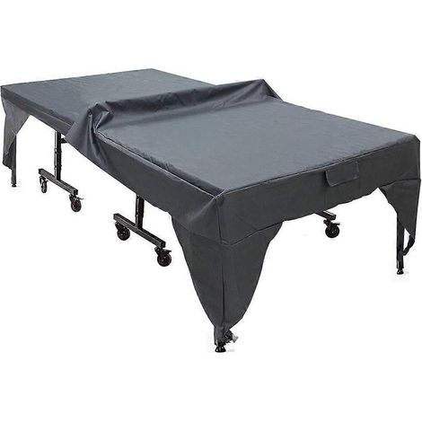 Housse de protection pour table d'extérieur, housse de table de ping-pong en taffetas de polyester enduit argenté 190T pour tables d'extérieur (1/5)