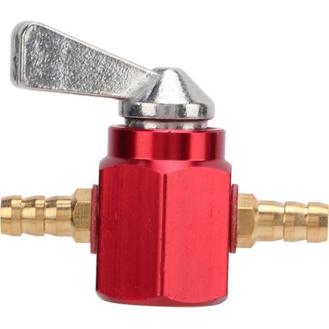 Robinet d'essence, vanne d'arrêt de rechange, accessoire en alliage d'aluminium pour moto de motocross, rouge (1/5)