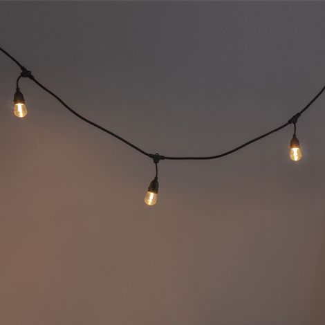 Guirnalda para exteriores LED con panel solar (10 luces) (1/5)