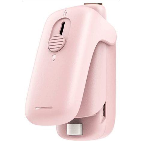 Mini scellant pour sacs en plastique, collations, conservation des aliments rose (1/3)
