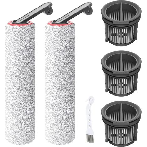 Accessoires de rechange pour H14 Pro, 2 Brosses à Rouleau 3 Filtres HEPA pour Aspirateur H14, H14 Dual Lave-sol Accessoire de Remplacement (1/5)