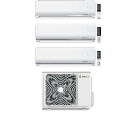 Beretta Climatiseur Trial split Breva 9+9+9 avec EX18000-3 R-32 Inverter Wi-Fi en option Classe A++