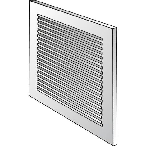 Helios Wetterschutzgitter Metall braun LG 2515 b 250mm x 150mm 60329 (1/2)