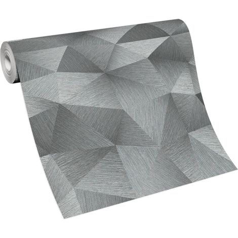Papier peint imitation bois gris salle de bain Tapisserie moderne bois gris cuisine & salon Papier peint intissé chambre & couloir (1/5)