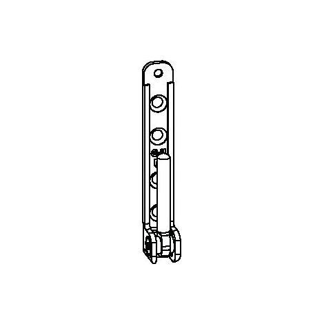 Winkelträger ferco euro-jet d lackierter Stahl 9.4x3.4 cm