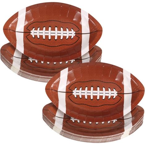 Plateaux Service Football Ustensiles Service Collations Football Résistants huile température Décoration Fête Ballon Rugby Fête Sportive (1/5)