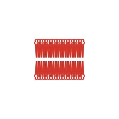 120 Pcs Lame Coupe Bordure Tondeuse à Gazon Rouge Lames en Plastique de Rechange 8,5cm Tondeuse à Gazon en Plastique Lames pour Jardin et Pelouse Coupe Bordures Grass Trimmer （120 Pcs） H208 (1/5)