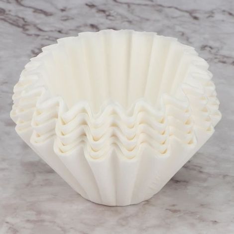 Papier filtre jetable - SURENHAP - 50 pièces - Blanc - Conception ondulée - Non toxique (1/4)