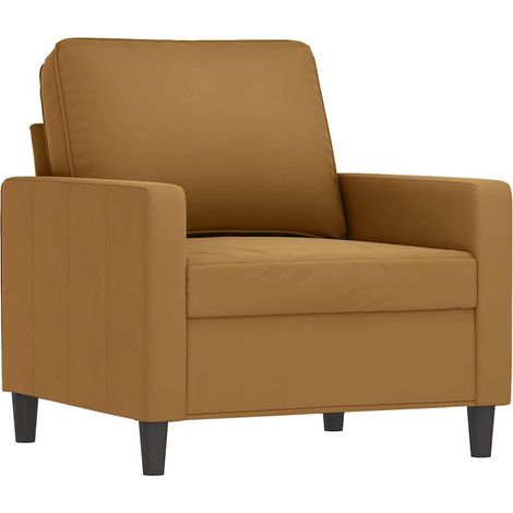 Fauteuil relax Fauteuil Marron 60 cm Velours (1/5)