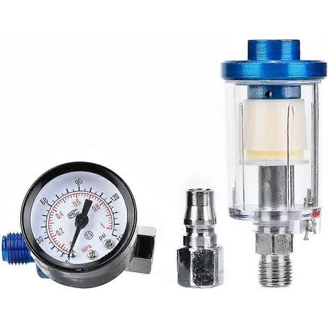 1/4-Zoll-Lufteinlass-Druckregler, Inline-Wasserabscheider mit Ölabscheider für Spritzpistolen