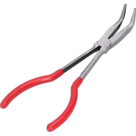 Pince à four, pince à bec long, outil multifonctionnel pour la fabrication de bijoux (pince à bec courbé à 90 degrés) (1/5)