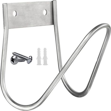 Wall Mounted Garden Hose Holder, Metal Wall Mounted Garden Hose Holder, Garden Hose Holder, Sturdy Wall Mounted Garden Hose Holder for Yard and Lawn (1/5)