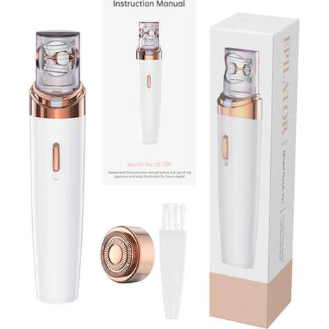 Épilateur pour femmes, épilation du visage et du corps, pour une sensation de douceur et de soyeux, utilisable sur peau sèche ou humide.-AquaForge (1/5)
