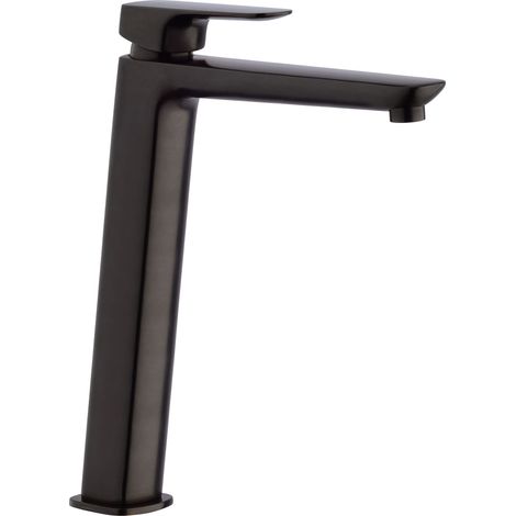 Mezclador de lavabo de 282 mm de altura en negro mate con desagüe clic-clac Paini Nove 09YO211TCLLSR  Negro mate