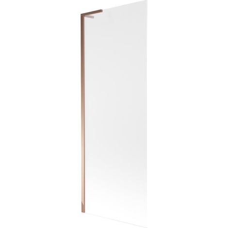 Mexen Next L paratia da vasca da bagno a 1 anta 70 x 150 cm, smerigliato, oro rosa - 895-070-000-03-30-60 (1/5)
