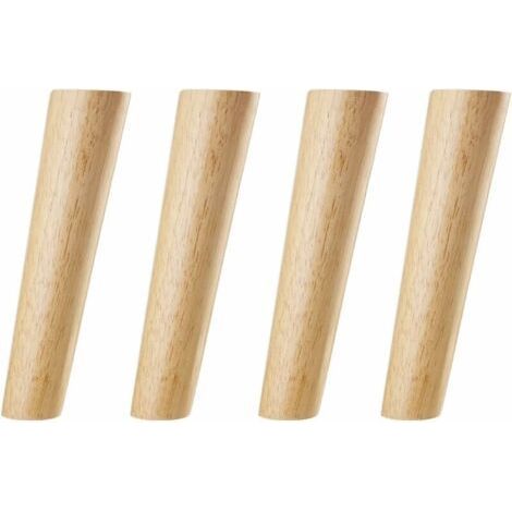 20CM Bois Couleur Oblique Tapered Reliable Bois Armoires De Meubles Jambes Canapé Pieds avec Vis et Patin Feutre (1/5)
