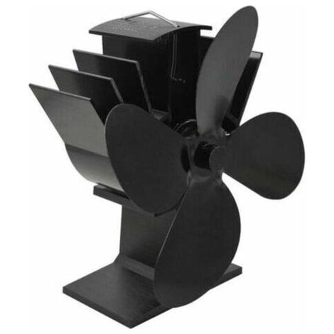 4 Lames Ventilateurs poele thermodynamiques de cheminée pour Accessoire de cheminée et poêle, Ventilateur écologique et Efficace (1/5)