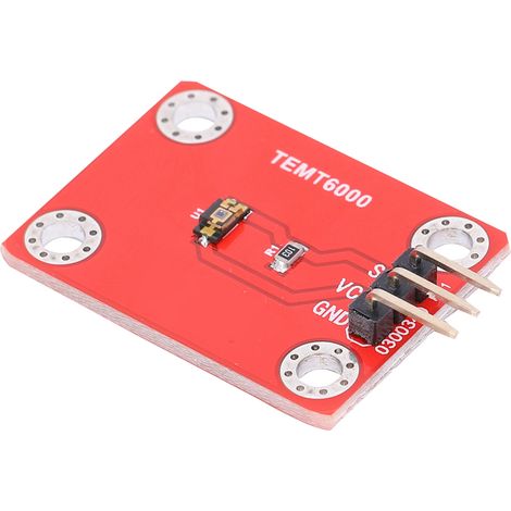 Module de capteur de lumière ambiante TEMT6000 : détection de l'intensité lumineuse par signal analogique, plage d'éclairement de 1 à 5 000 lux. (1/5)