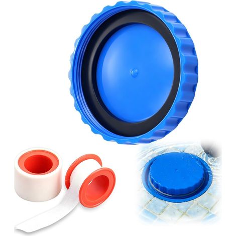 Bouchon Hivernage Piscine pour 32MM avec Joint et 21M Ruban  Ensemble de Fermeture D’Hiver,D’étanchéité Bouchon Hivernale Résistantes Au Gel Et Etanches,Kit Complet Prêt à Poser (1/5)