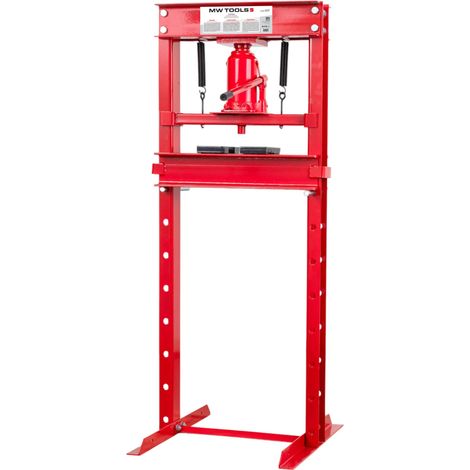 Mw Tools – Presse hydraulique d'atelier manuelle 20 t – Force de pression 20 tonnes – Table réglable en hauteur – CAT520 (1/5)