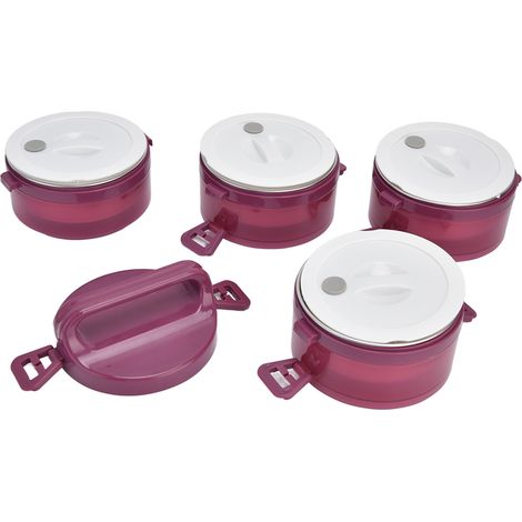 Boîte-repas isotherme en acier inox portable 4 couches anti-fuite pour extérieur (1/5)