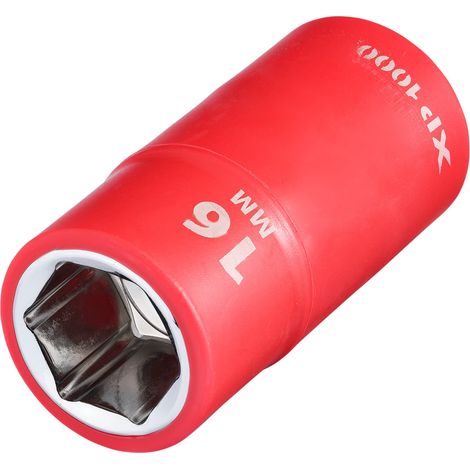 Draper 17809 XP1000 VDE Socket, 1/2"" Sq. Dr., 16mm (1/2)